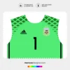 Arte Vetor Camisa Argentina Goleiro 2016.2017 Arte Vetor Camisa Argentina Goleiro 2016.2017