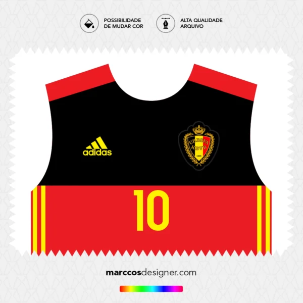 Arte Vetor Camisa Bélgica Titular 2016