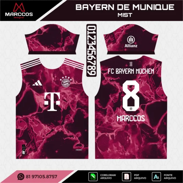 Arte Camisa Bayern de Munique Mist