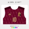 Arte Vetor Camisa Bélgica Titular 2024.2025 Arte Vetor Camisa Bélgica Titular 2024.2025