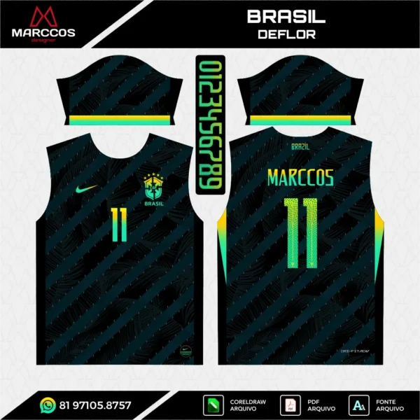 Arte Vetor Camisa Brasil Deflor Arte Vetor Camisa Brasil Deflor