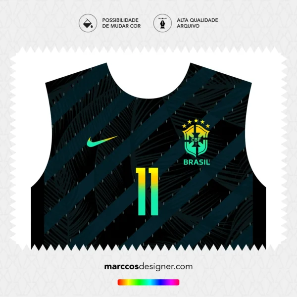 Arte Vetor Camisa Brasil Deflor