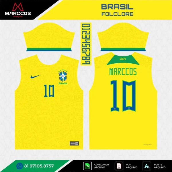 Arte Vetor Camisa Brasil Folclore Arte Vetor Camisa Brasil Folclore