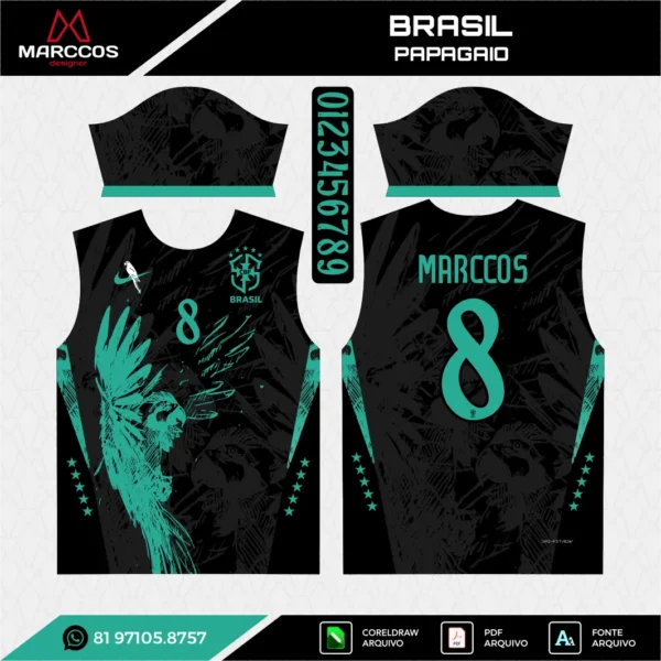 Arte Vetor Camisa Brasil Papagaio Arte Vetor Camisa Brasil Papagaio