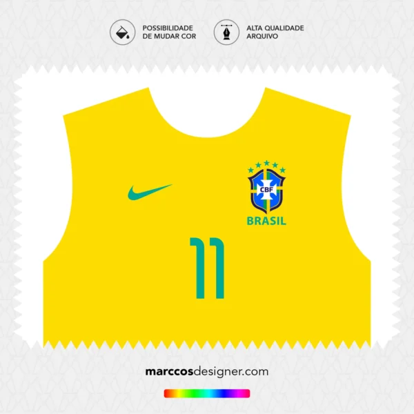 Arte Vetor Camisa Brasil Selarón