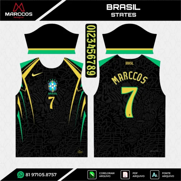 Arte Vetor Camisa Brasil States Arte Vetor Camisa Brasil States