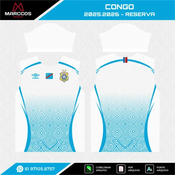 Arte Vetor Camisa Congo Reserva 2025.2026 Arte Vetor Camisa Congo Reserva 2025.2026