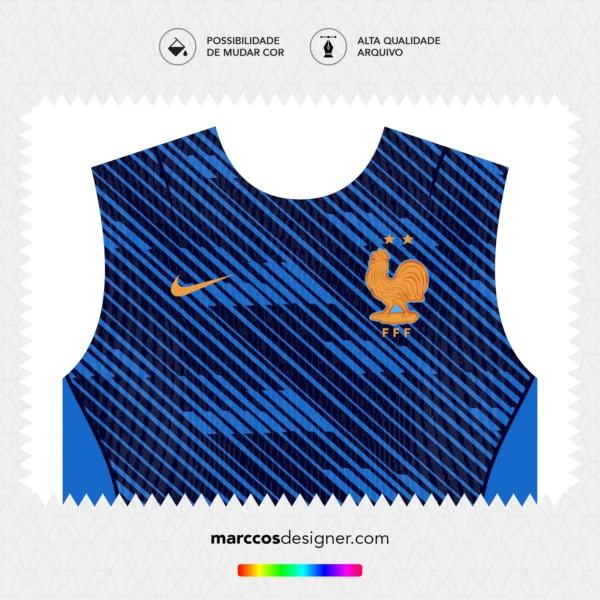 Arte Vetor Camisa França Titular 2026.2027