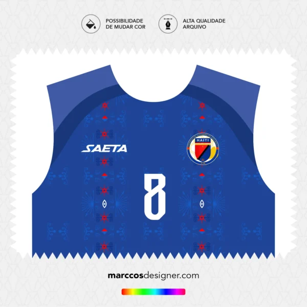 Arte Vetor Camisa Haiti Titular 2025.2026