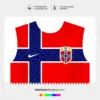 Arte Vetor Camisa Noruega Titular 2026.2027 Arte Vetor Camisa Noruega Titular 2026.2027