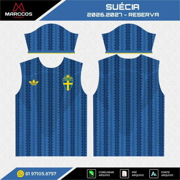 Arte Vetor Camisa Suécia Reserva 20265.2027 Arte Vetor Camisa Suécia Reserva 20265.2027