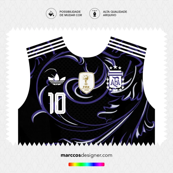 Arte Vetor Camisa Argentina Reserva 2026.2027