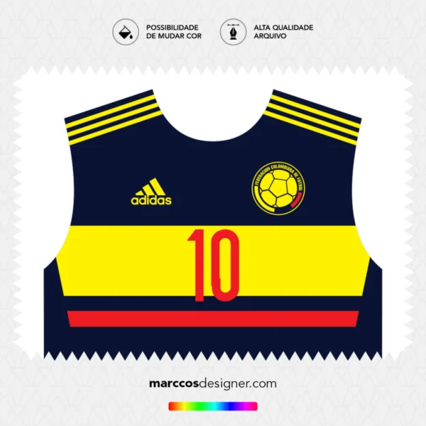 Arte Vetor Camisa Colômbia Reserva 2015.2016