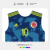 Arte Vetor Camisa Colômbia Reserva 2020.2021 Arte Vetor Camisa Colômbia Reserva 2020.2021