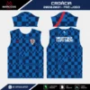 Arte Vetor Camisa Croácia Pré-Jogo 2020.2021 Arte Vetor Camisa Croácia Pré-Jogo 2020.2021