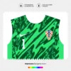 Arte Vetor Camisa Croácia Goleiro 2024.2025 Arte Vetor Camisa Croácia Goleiro 2024.2025