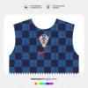 Arte Vetor Camisa Croácia Pré-Jogo 2022.2023 Arte Vetor Camisa Croácia Pré-Jogo 2022.2023