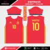 Arte Vetor Camisa Espanha Titular 2016.2017