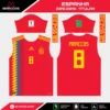 Arte Vetor Camisa Espanha Titular 2018.2019 Arte Vetor Camisa Espanha Titular 2018.2019