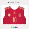 Arte Vetor Camisa Espanha Titular 2014.2015 Arte Vetor Camisa Espanha Titular 2014.2015