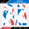 Arte Vetor Camisa França Pré-Jogo 2022.2023 Arte Vetor Camisa França Pré-Jogo 2022.2023