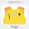 Arte Vetor Camisa França Goleiro 2018.2019 Arte Vetor Camisa França Goleiro 2018.2019