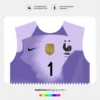 Arte Vetor Camisa França Goleiro 2022.2023 Arte Vetor Camisa França Goleiro 2022.2023