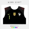 Arte Vetor Camisa França Goleiro 2018.2019 Arte Vetor Camisa França Goleiro 2018.2019