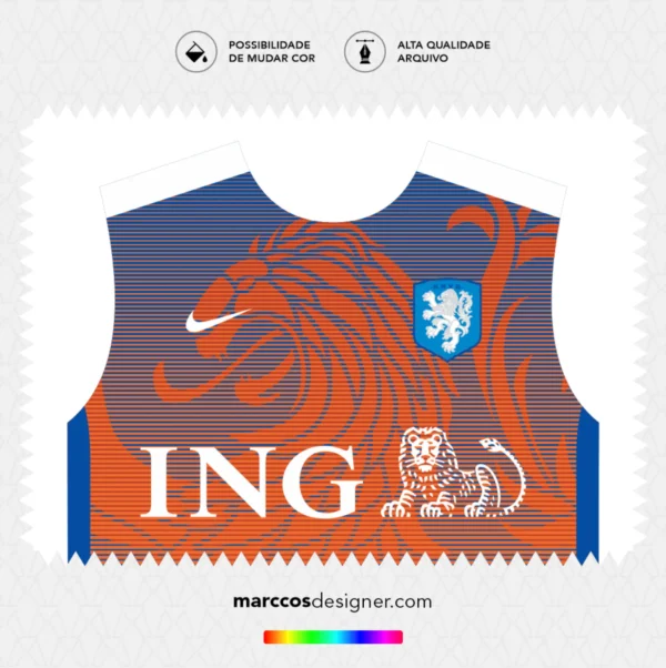Arte Vetor Camisa Holanda Pré-Jogo 2014.2015 Arte Vetor Camisa Holanda Pré-Jogo 2014.2015