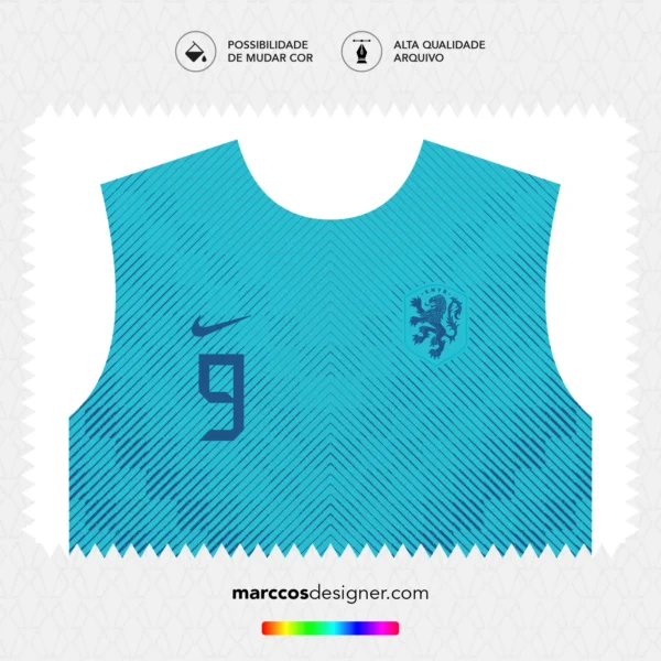 Arte Vetor Camisa Holanda Reserva 2018.2019