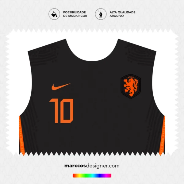 Arte Vetor Camisa Holanda Reserva 2020.2021