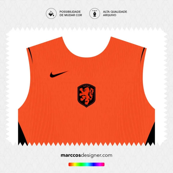 Arte Vetor Camisa Holanda Titular 2026.2027