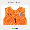 Arte Vetor Camisa Inglaterra Goleiro 2024.2025 Arte Vetor Camisa Inglaterra Goleiro 2024.2025