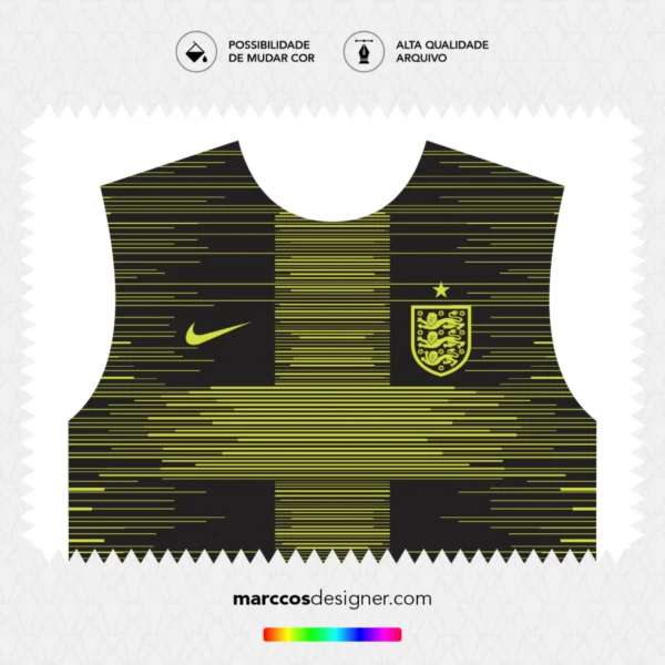 Arte Vetor Camisa Inglaterra Pré-Jogo 2019