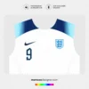 Arte Vetor Camisa Inglaterra Titular 2022.2023 Arte Vetor Camisa Inglaterra Titular 2022.2023
