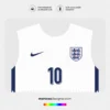 Arte Vetor Camisa Inglaterra Titular 2024.2025 Arte Vetor Camisa Inglaterra Titular 2024.2025