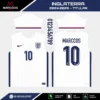 Arte Vetor Camisa Inglaterra Titular 2024.2025 Arte Vetor Camisa Inglaterra Titular 2024.2025