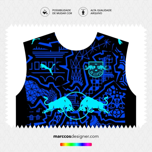 Arte Vetor Camisa RB Leipzig Especial 2025.2026