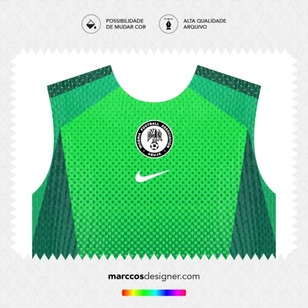 Arte Vetor Camisa Nigéria Titular 2026.2027