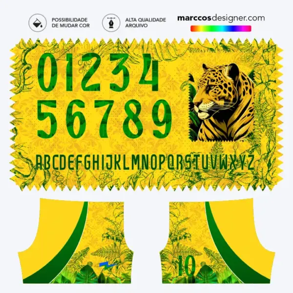 Arte Camisa Interclasse Onça Brasa - 0391