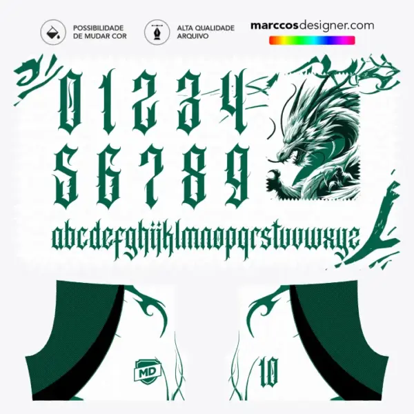 Arte Camisa Interclasse Dragão Greenkai - 0393