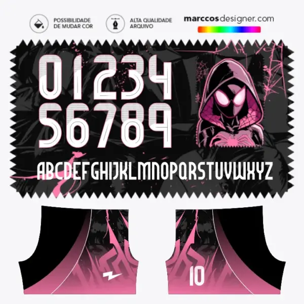 Arte Camisa Interclasse Mulher Aranha - 0394