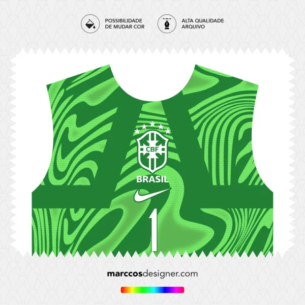 Arte Camisa Brasil Goleiro 2026.2027