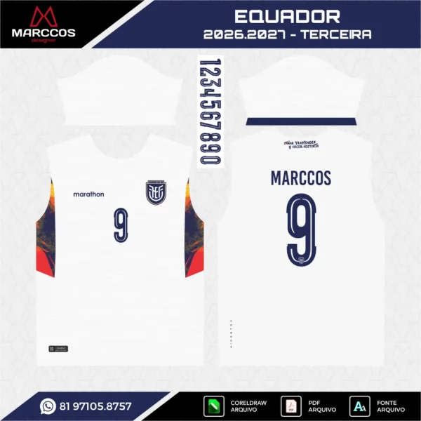 Arte Terceira Camisa Equador 2026.2027 Arte Terceira Camisa Equador 2026.2027