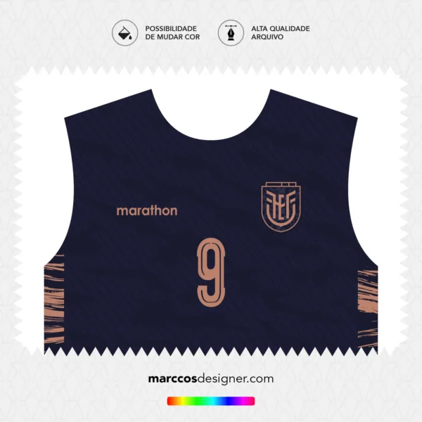 Arte Vetor Camisa Equador Reserva 2026.2027