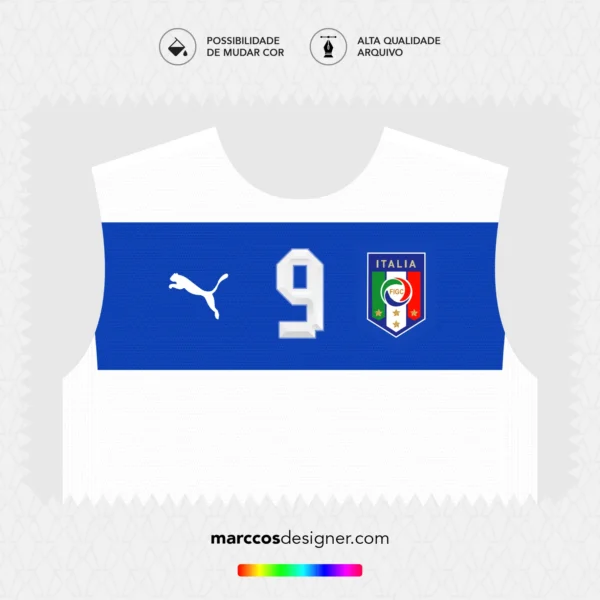 Arte Vetor Camisa Itália Reserva 2012