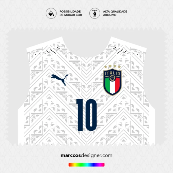 Arte Vetor Camisa Itália Reserva 2020