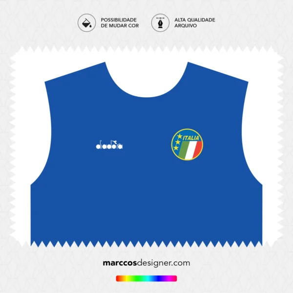 Arte Vetor Camisa Itália Titular 1990