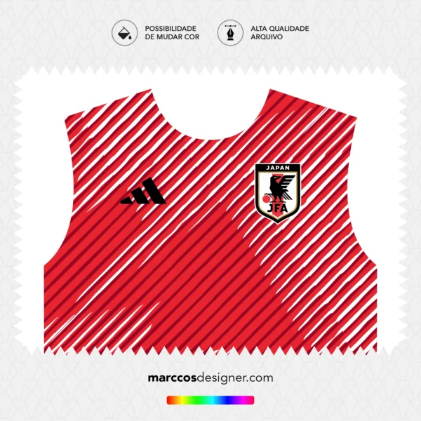 Arte Vetor Camisa Japão Pré-Jogo 2022.2023