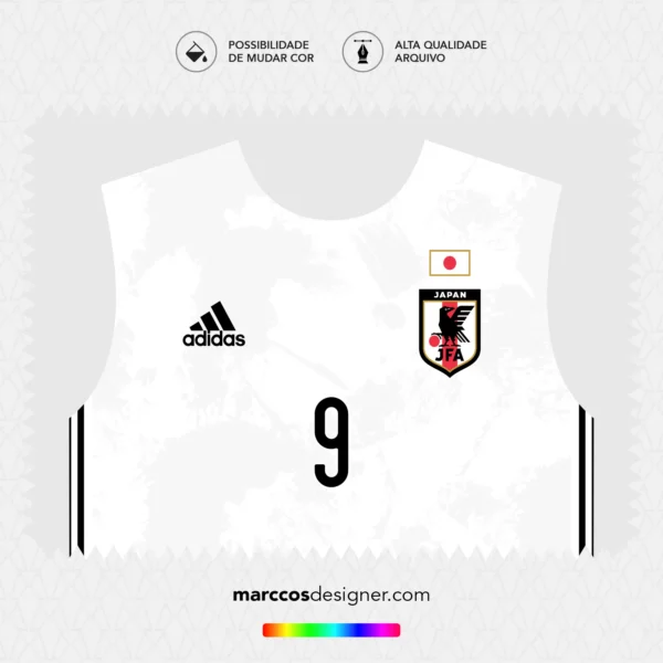 Arte Vetor Camisa Japão Reserva 2020.2021